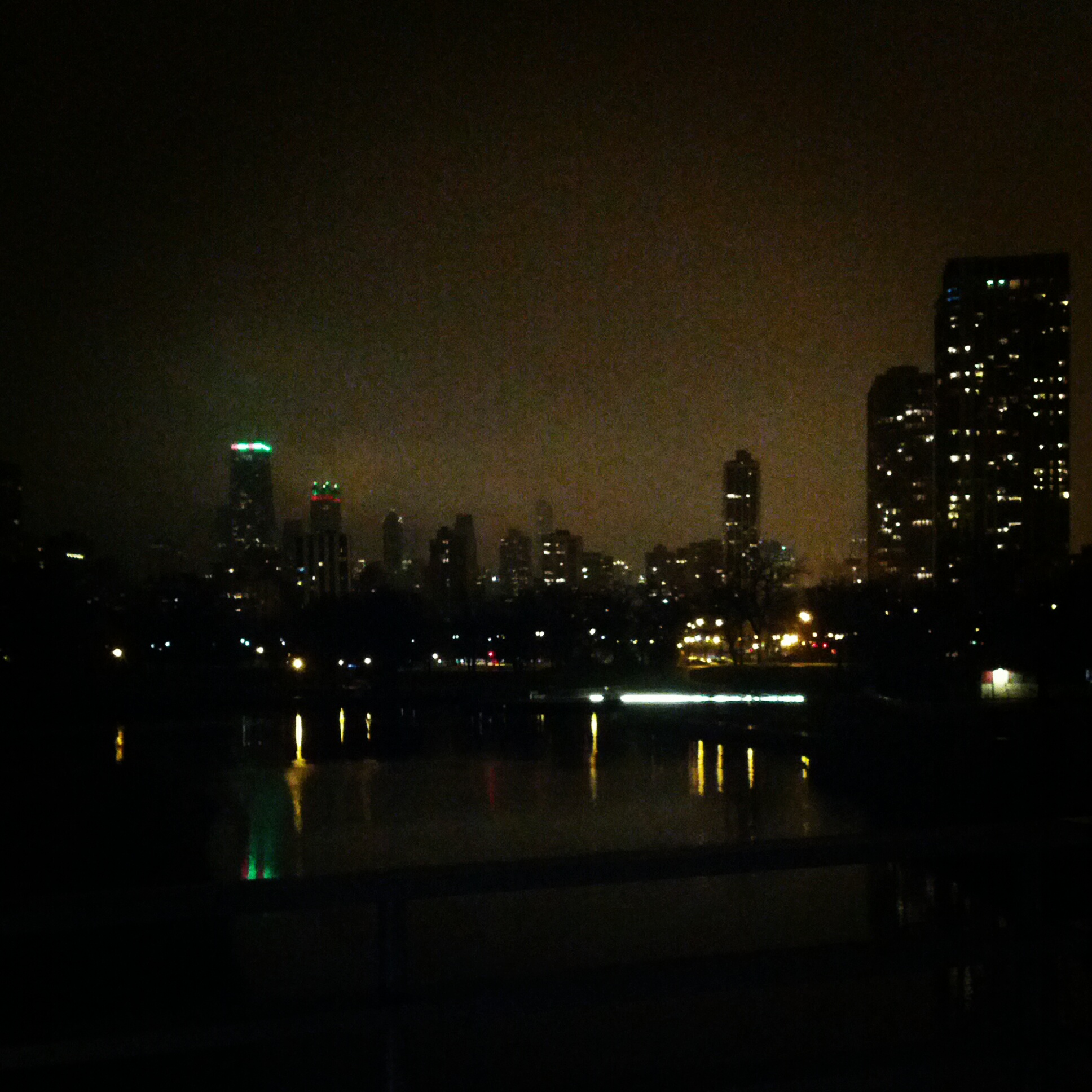 dark city skyline