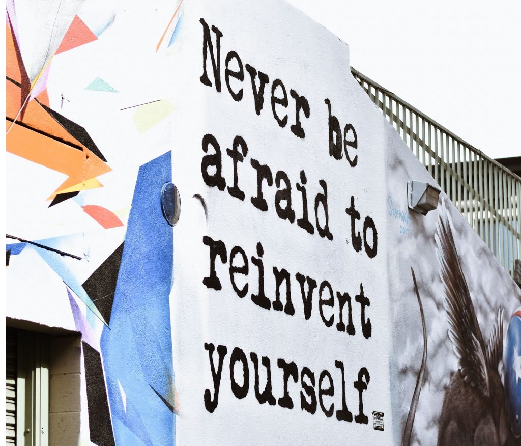 the power of words written on a wall