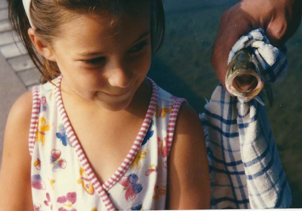 father's daughter fishing with him