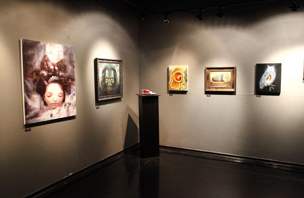 person going to art gallery to find themself
