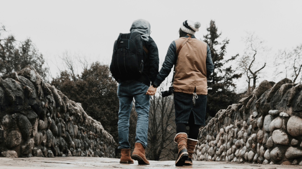 couple walking wondering about their future