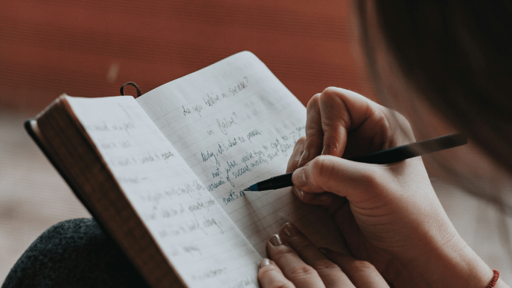 person writing asks what does it mean to pursue your passions