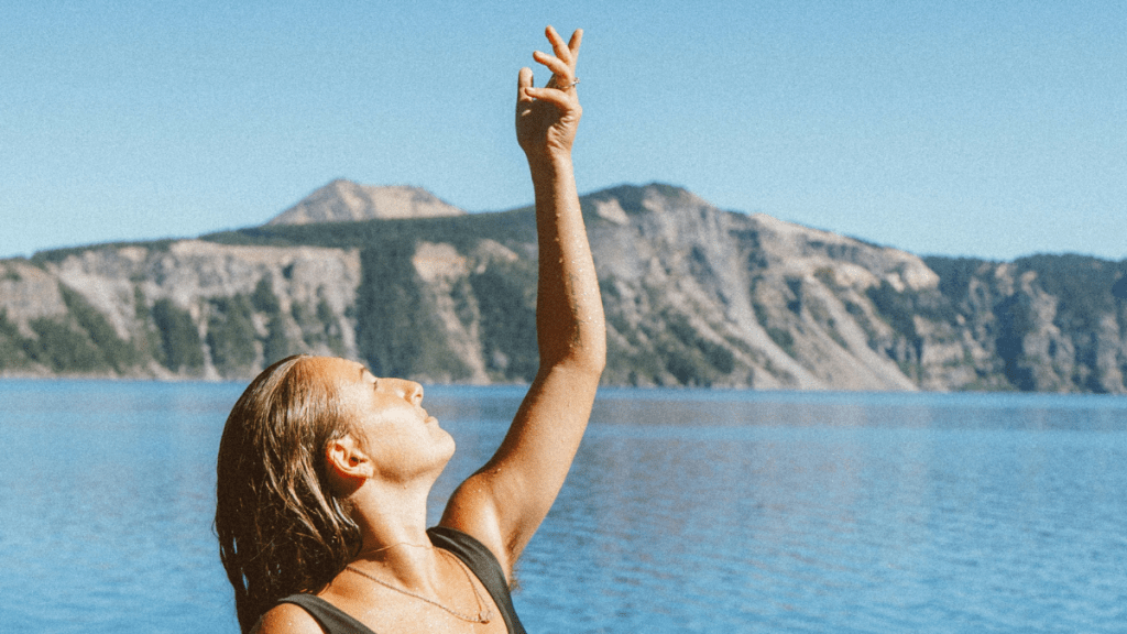 woman learning to be a light in the world