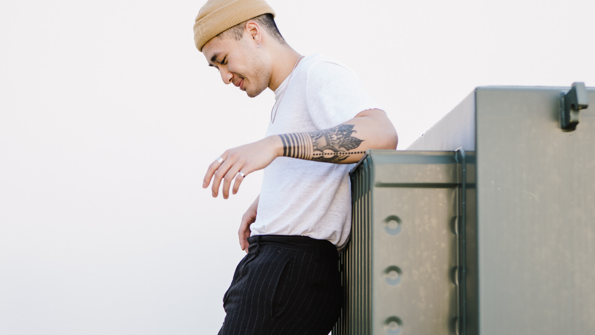 man who is conscious and confident