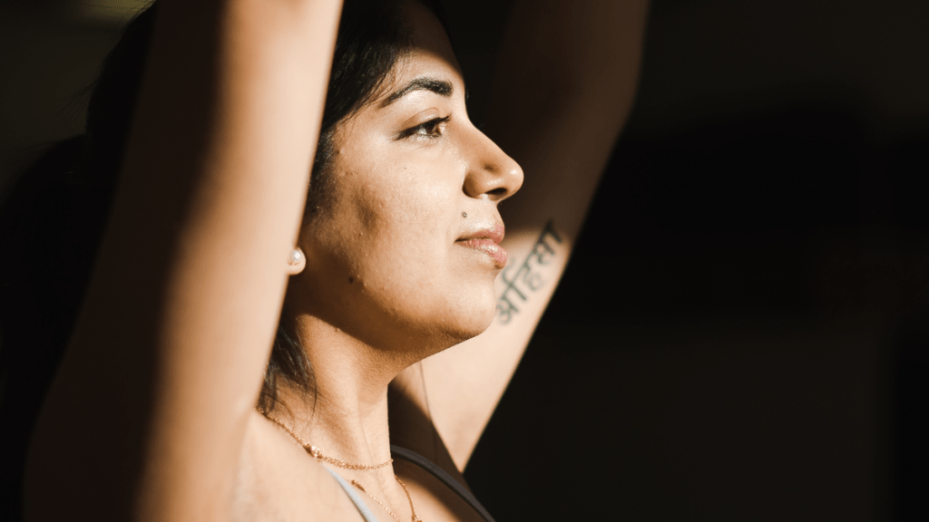 strong woman learning to be a better person