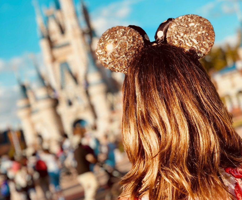 girl at Disney World having fun