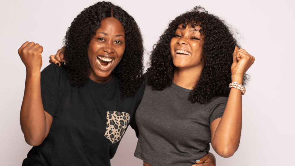 happy women trusting their path and enjoying their lives