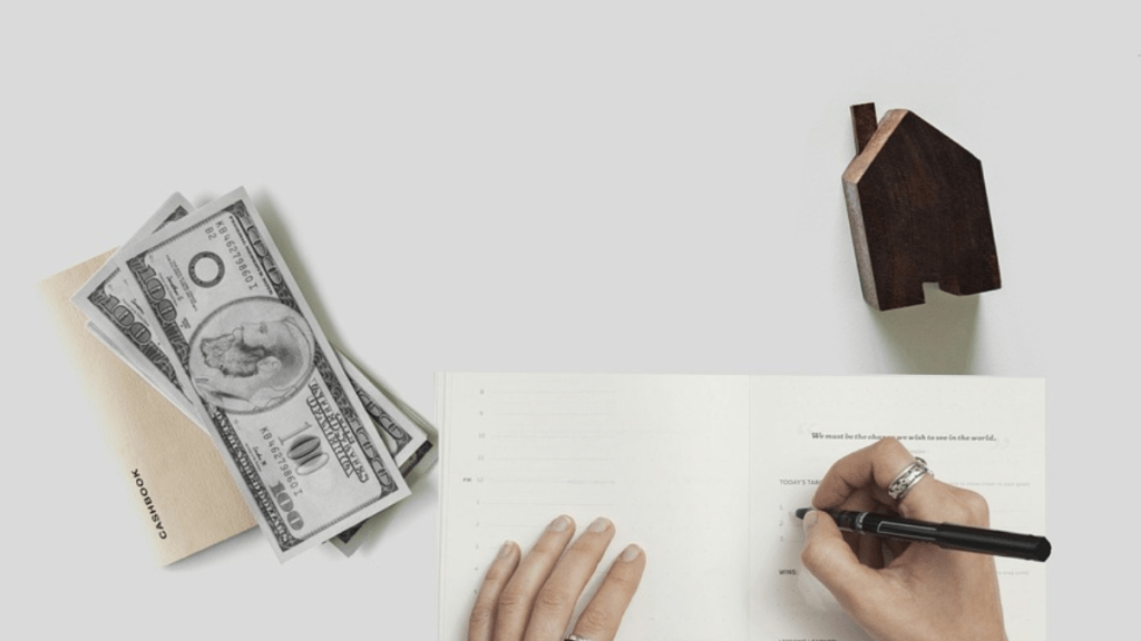 person being mindful about finances