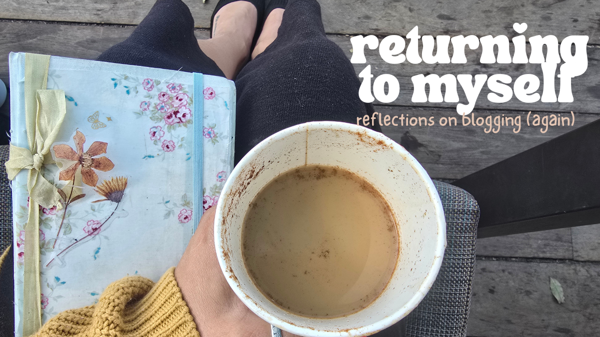 woman journaling with coffee